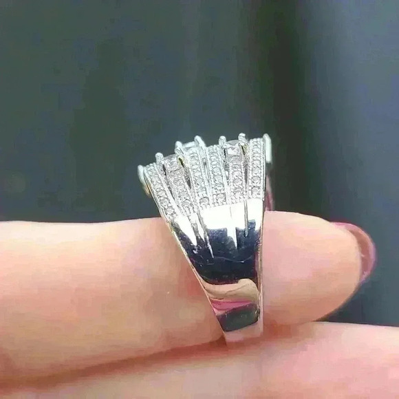 Lafonn Sterling Silver 925 CZ ring size 7 - Picture 8 of 16